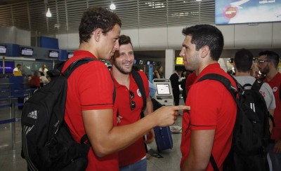 Εικόνες από την αναχώρηση για Ιταλία