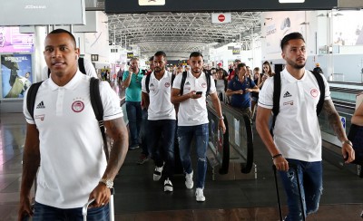 Έφτασε στο Βέλγιο ο Ολυμπιακός! (photos)
