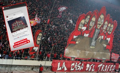 Απάντησε ο Ολυμπιακός στο La Casa de Papel! (photo)