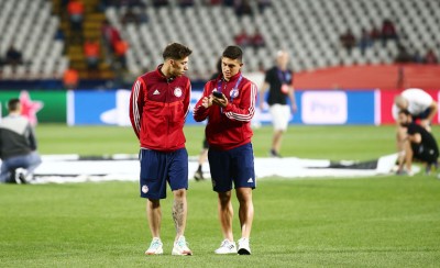 Στο γήπεδο ο Ολυμπιακός (photos)