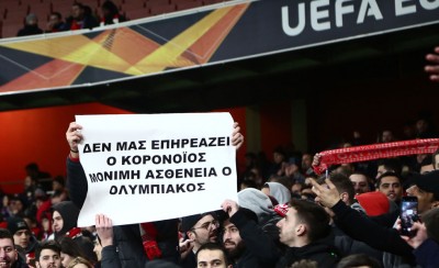 Μήνυμα και για τον... κορονοϊό από το λαό του Ολυμπιακού