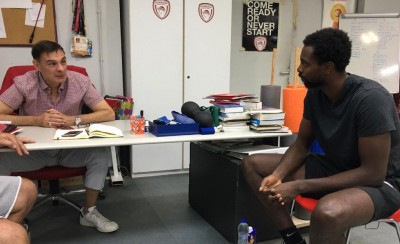 Στο ΣΕΦ ο Ζαν-Σαρλ, τα είπε με Μπαρτζώκα, Σπανούλη (photos)