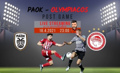 Live streaming | ΠΑΟΚ-Ολυμπιακός | Post game με τον Διονύση Βερβελέ