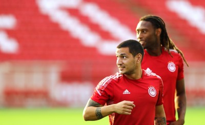 Κλικ από την προπόνηση του Ολυμπιακού