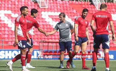 Προπόνηση στο Καραϊσκάκη