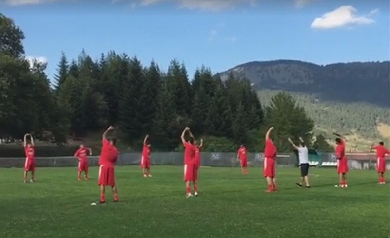 Η πρώτη προπόνηση στο Μέτσοβο (video)