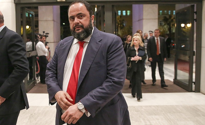 Ο Βαγγέλης Μαρινάκης στην εκδήλωση της Ένωσης Ελλήνων Εφοπλιστών