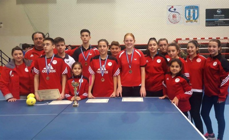 5 μετάλλια για την Ακαδημία Επιτραπέζιας Αντισφαίρισης