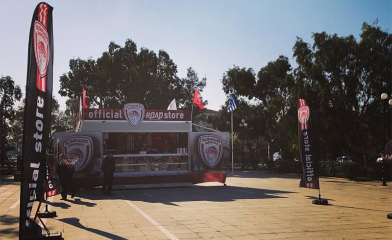 Στο Λαύριο το Official Olympiacos BC Road Store