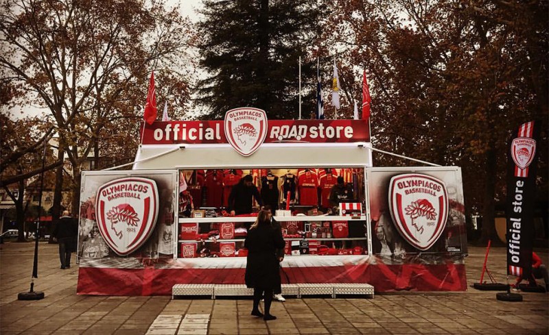 Πήρε θέση το Official Olympiacos BC Road Store
