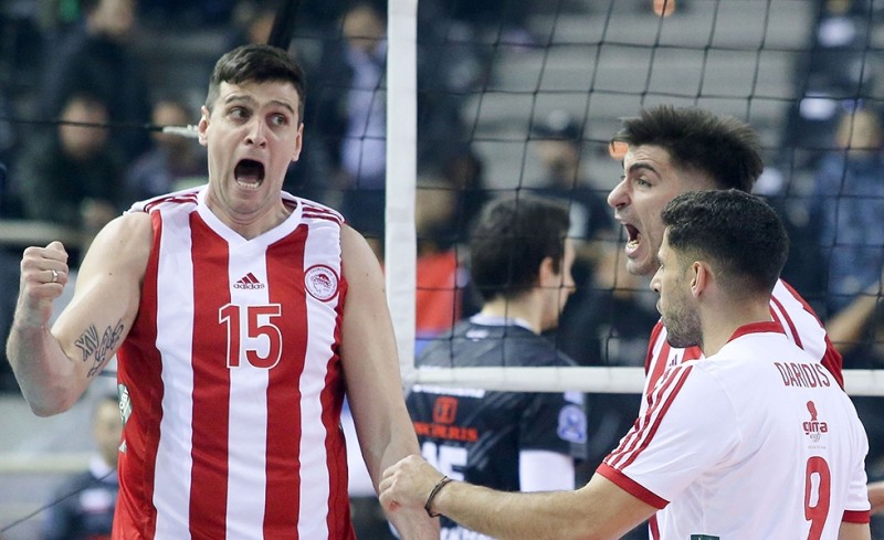 ΠΑΟΚ-Ολυμπιακός 1-3 σετ (Τελικό)