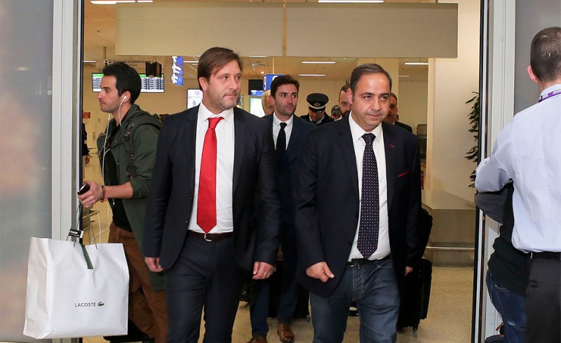 Εικόνες από την άφιξη Μαρτίνς