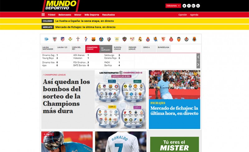Πρώτο θέμα στη Mundo Deportivo ο Τουρέ!