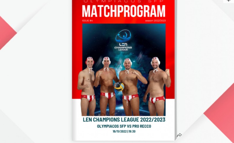 Το match programme της «μάχης» με την Προ Ρέκο!