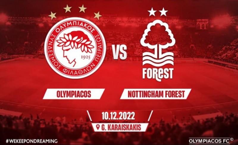 Επίσημο το φιλικό του Ολυμπιακού με τη Νότιγχαμ στο Καραϊσκάκη