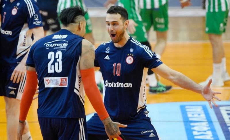 Ολυμπιακός-Παναθηναϊκός 3-2 σετ (Τελικό)