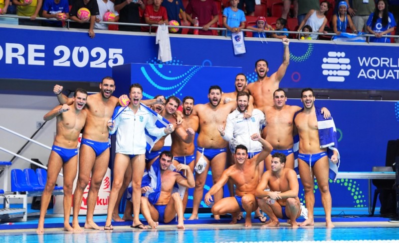 Τα «ερυθρόλευκα» συγχαρητήρια στην Εθνική Ομάδα Πόλο Ανδρών