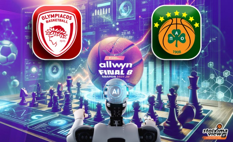 Το AI προβλέπει: Ποιος θα κατακτήσει το Allwyn Final-8; Ο Ολυμπιακός ή ο Παναθηναϊκός;