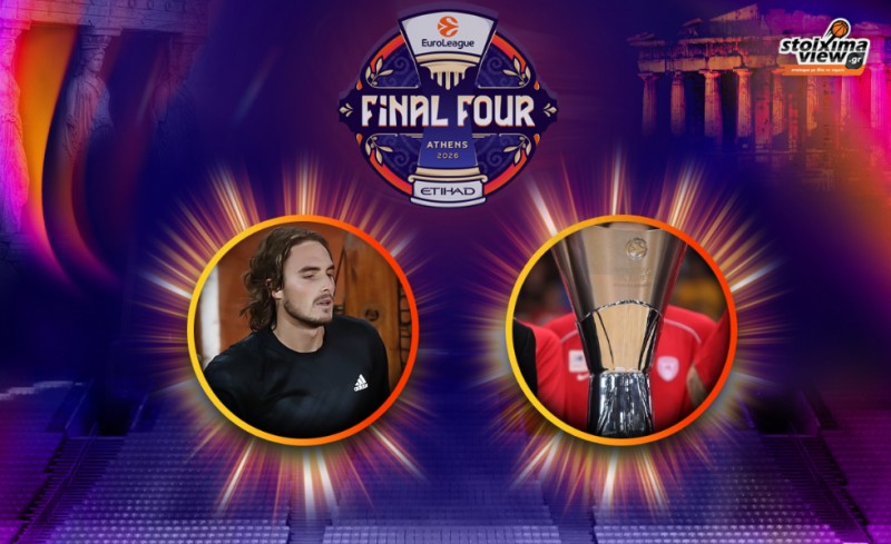 Final Four 2026: Ολυμπιακός και… Τσιτσιπάς σε μια απόδοση «φωτιά»