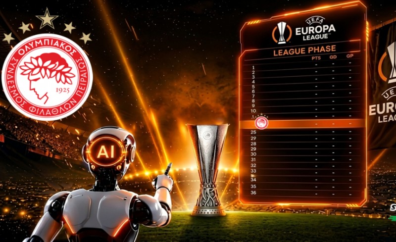Ολυμπιακός Europa League: Μετά το 3/3 - Το AI «ξέρει» που θα τερματίσει στη League Phase
